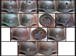 Wehrmacht and Luftwaffe helmets