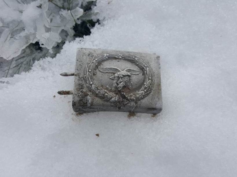 Buckle Luftwaffe – found in one of pits at big depth Buckle Luftwaffe – found in one of pits at big depth