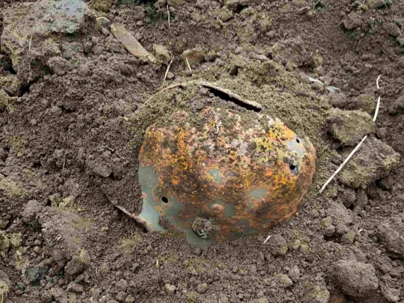 German helmet found in the summer of 2017 German helmet found in the summer of 2017