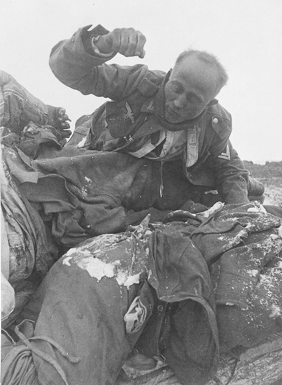 German soldier frozen in Stalingrad pocket German soldier frozen in Stalingrad pocket
