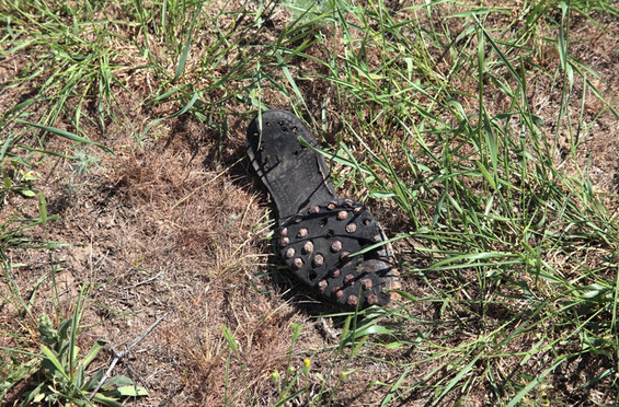 The boot of the Wehrmacht soldier