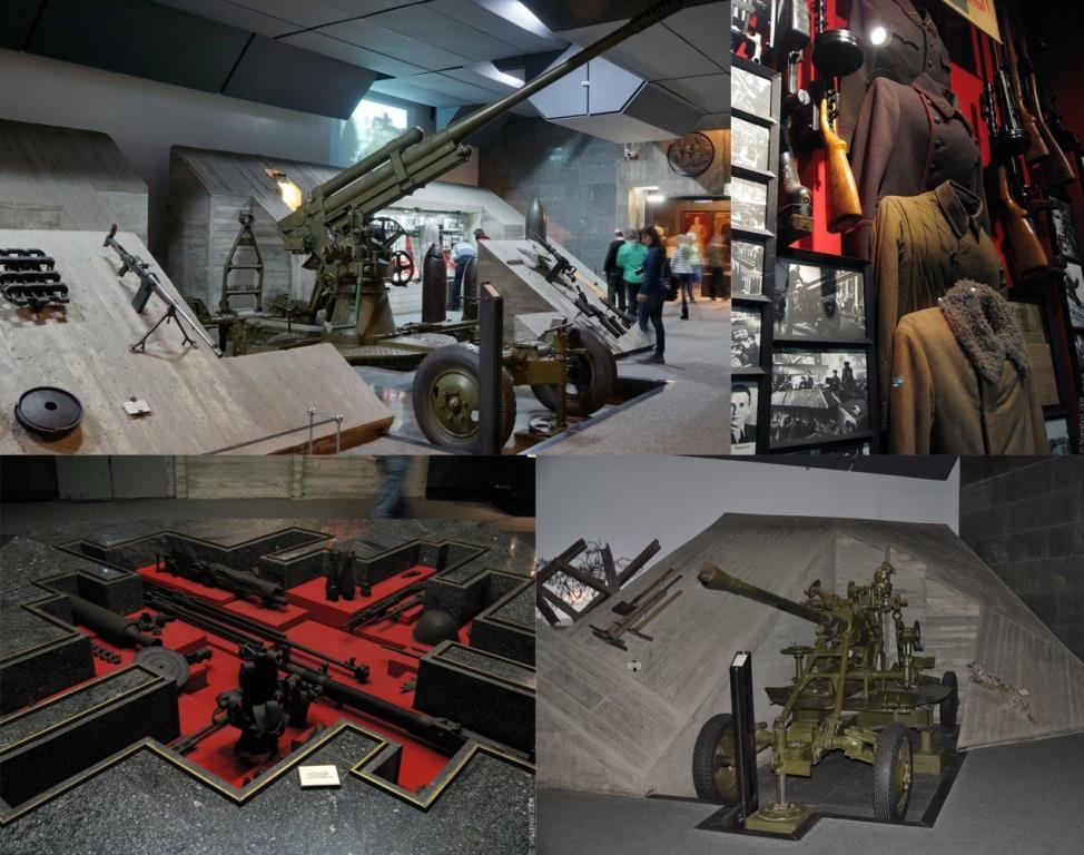 Exhibits in the Stalingrad battle museum Exhibits in the Stalingrad battle museum