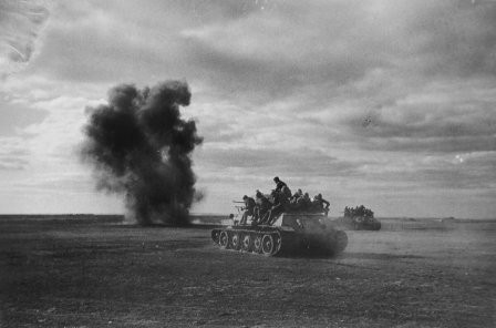 Soviet soldiers during the Battle of Kursk