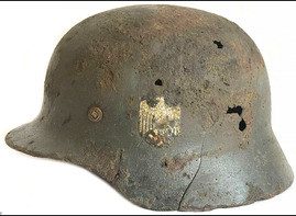 Wehrmacht helmet M35 DD / from Leningrad