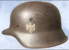 Wehrmacht helmet M42 / from Laningrad