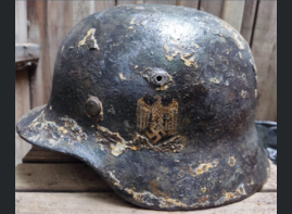 Wehrmacht helmet M35 / from Demyansk 