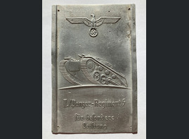 Plaque for Notable Achievements for the members of the II. Abteilung of the Panzer-Regiment 5