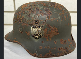 Wehrmacht helmet M35 DD / from Leningrad 