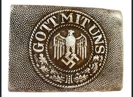 Wehrmacht belt buckle "Gott mit Uns" / from Novgorod
