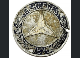 The Mercedes Benz nameplate / from Stalingrad