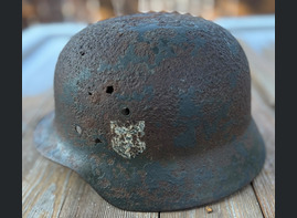 Wehrmacht helmet M35 DD / from Velikiye Luki
