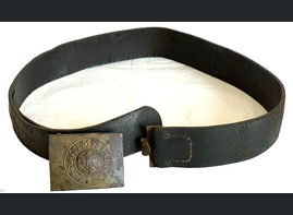 Wehrmacht belt with buckle "Gott mit Uns" / from Rzhev