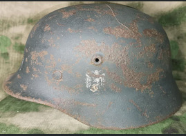 Wehrmacht helmet M40 / from Nikopol–Krivoi Rog offensive