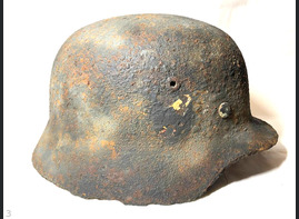 German helmet M35 DD / from Leningrad