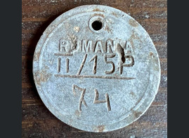 Romanian dogtag / from Stalingrad