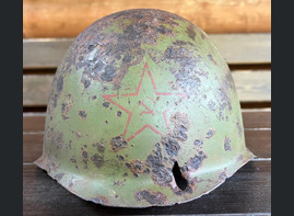 Soviet helmet SSh39 / from Leningrad 