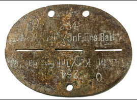 German dogtag Jnf.Ers.Batl