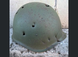 Soviet helmet SSh40 / from Karelia