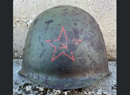 Soviet helmet SSh39 / from Stalingrad