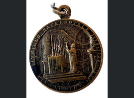 Italian Catholic Pendant / from Voronezh