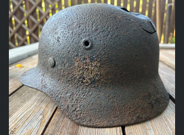 Wehrmacht helmet M40 / from Kursk