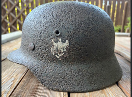 Wehrmacht helmet M40 / from Novgorod