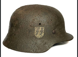 Waffen SS helmet M40 / from Moscow