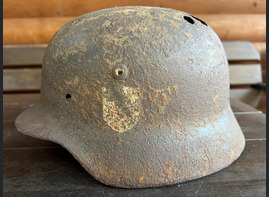 German helmet M40 / from Stalingrad