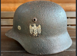 Wehrmacht helmet M35 / from Stalingrad