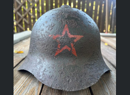 Soviet helmet SSh36 / from Stalingrad 