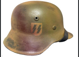 Restored German helmet M42, Waffen SS