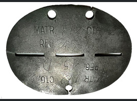 Romanian dogtag / from Stalingrad