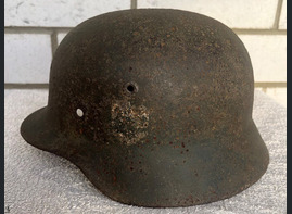 German helmet M40 / from Stalingrad 