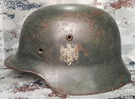 Wehrmacht helmet M35 / from Stalingrad