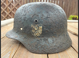 Wehrmacht helmet M35 DD / from Stalingrad