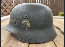 German helmet M35 / from Stalingrad