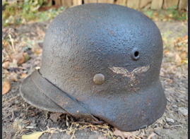 Luftwaffe helmet M40 / from Stalingrad