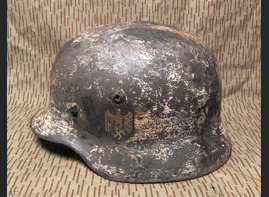 Wehrmacht helmet M35 DD / from Demyansk