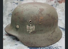 Wehrmacht helmet M35 DD / from Stalingrad