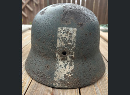 German helmet M35 / from Leningrad