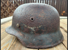 Luftwaffe helmet M40 / from Stalingrad