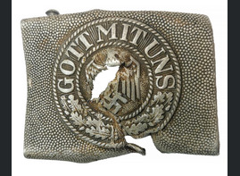 Damaged Heer belt Buckle "Gott mit Uns" / from Smolensk