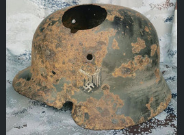 Wehrmacht helmet M35 DD / from Stalingrad