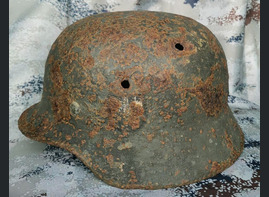 German helmet M35 / from Stalingrad