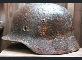 Wehrmacht helmet M35 / from Karelia