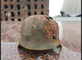 Steel helmet M35 village of Maxim Gorky