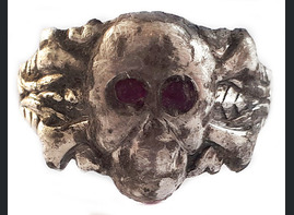 WWII German skull ring / from Stalingrad