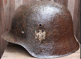 Wehrmacht helmet M42 / from Koenigsberg