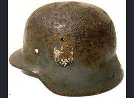Wehrmacht helmet M35 DD / from Sevastopol