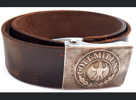 Weimar Republic belt with buckle "Gott mit Uns"